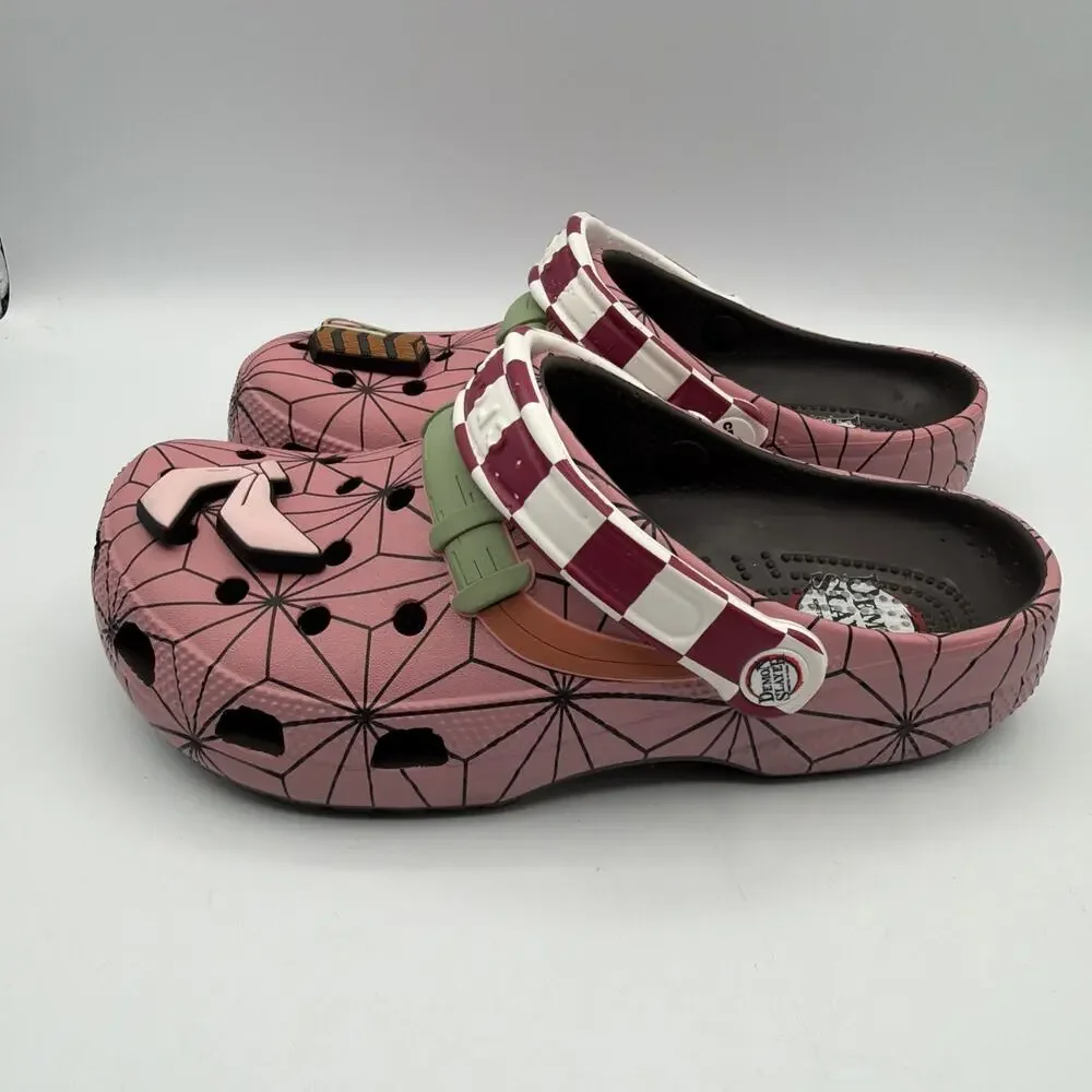 Crocs Classic Clog x Demon Slayer Nezuko US Men’s size 7 W 9 Accessories Read